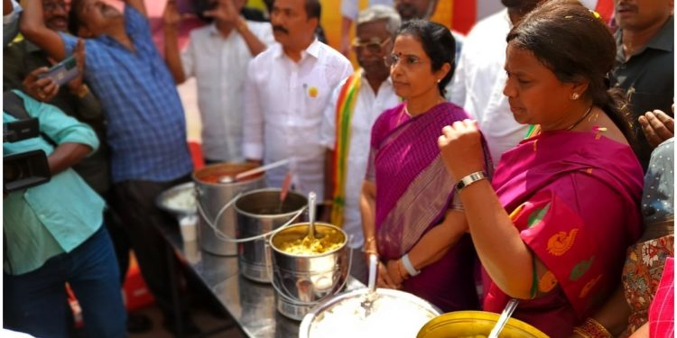 ఆకలితో పేదలు పస్తులుండకూడదనే..చంద్రబాబు అన్న క్యాంటీన్లు పెట్టారన్న భువనమ్మ