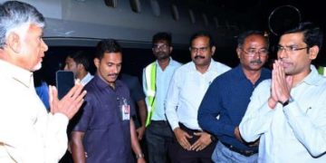 నారావారిపల్లెకు చంద్రబాబు, లోకేష్‌