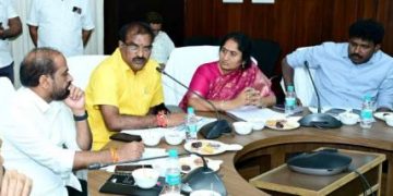 హంద్రీనీవా పనులపై నిమ్మల సమీక్ష