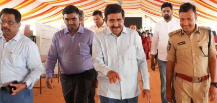 మోదీ బహిరంగ సభ ఏర్పాట్ల పరిశీలన