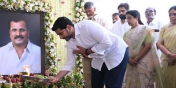 నారా రామ్మూర్తినాయుడు ప్రథమ వర్థంతి కార్యక్రమంలో పాల్గొన్న మంత్రి లోకేష్