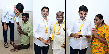 మంగళగిరిలోని పార్టీ కేంద్ర కార్యాలయంలో విద్య, ఐటీ శాఖల మంత్రి నారా లోకేష్ ప్రజాదర్బార్ నిర్వహించారు.